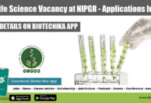 PhD Life Science Vacancy at NIPGR – Applications Invited PhD Life Science Vacancy