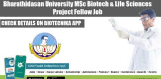 Project Fellow Job Bharathidasan