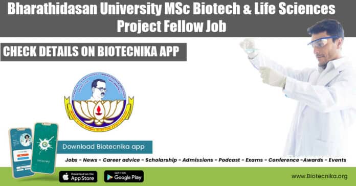 Project Fellow Job Bharathidasan