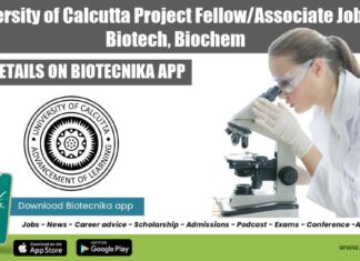 Project Vacancy at Calcutta