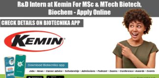 R&D Intern at Kemin