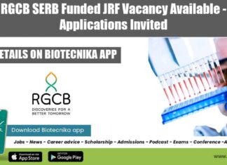 RGCB Latest JRF Job