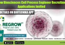 Regrow Biosciences Cell Process Engineer Recruitment – Applications Invited Regrow Biosciences Cell Process