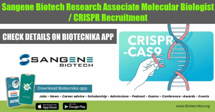 Sangene Biotech Job