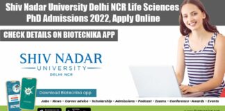 Shiv Nadar University PhD