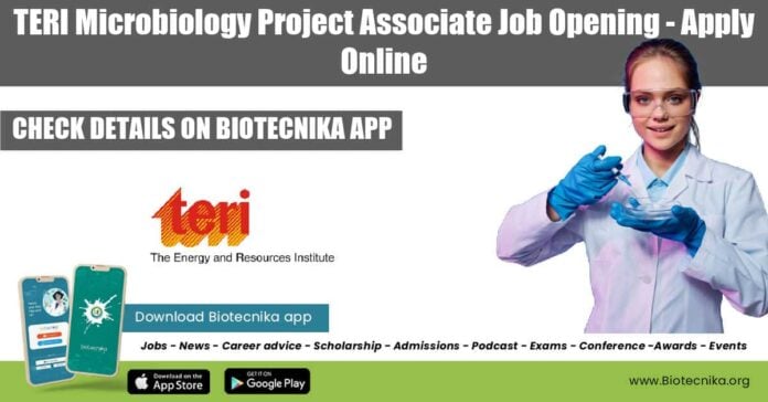 TERI Microbiology Project Associate