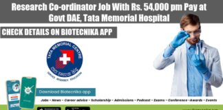 Tata Memorial Hospital Job