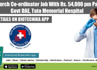 Tata Memorial Hospital Job