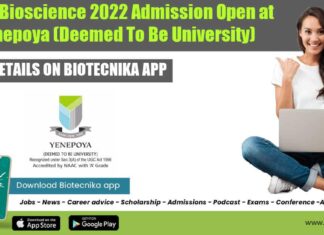 Yenepoya MSc Admission 2022