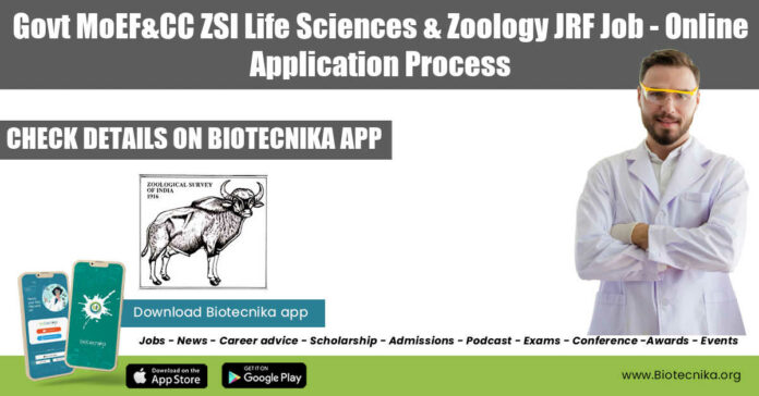 ZSI JRF Post Available