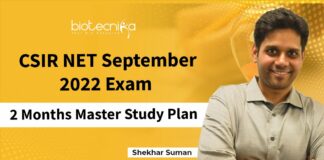 CSIR NET Study Plan