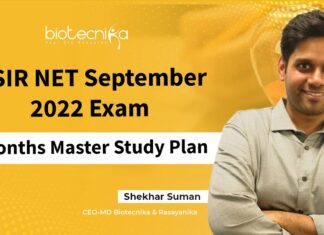 CSIR NET Study Plan