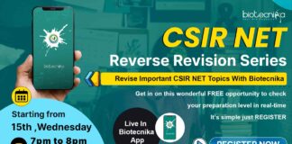 CSIR NET Revision Questions