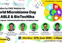 Invitation For FREE Webinar On World Microbiome Day By ABLE & BioTecNika World Microbiome Day 2022 - 27th June 2022