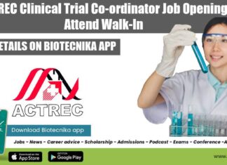 ACTREC Clinical Trial Co-ordinator