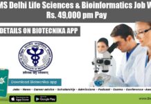 AIIMS Delhi PhD Vacancy