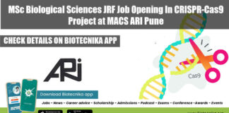 ARI Pune Biological Sciences