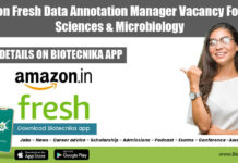 Amazon Fresh Data Annotation Manager Vacancy For Food Sciences & Microbiology Amazon Fresh Jobs Karnatakaa