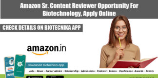 Amazon Jobs For Biotechnology