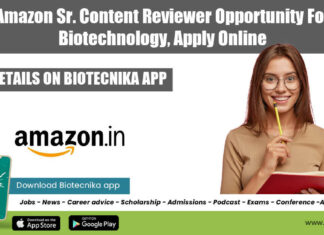 Amazon Jobs For Biotechnology