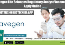 Avegen Life Sciences Regulatory Analyst Vacancy – Apply Online Avegen Life Sciences Regulatory