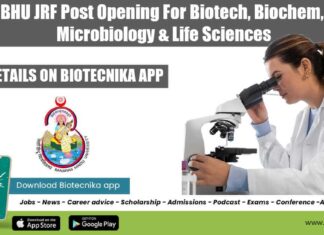 BHU Vacancy For JRF