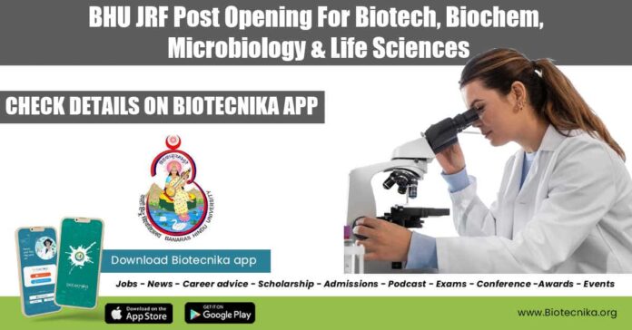 BHU Vacancy For JRF