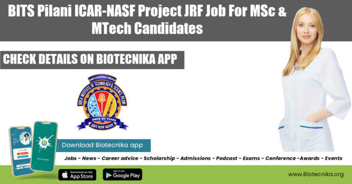 BITS Pilani 2022 JRF