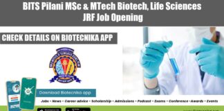 BITS Pilani JRF 2022