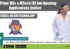 BITS Pilani MSc & MTech JRF Job Opening – Applications Invited BITS Pilani Vacancy 2022