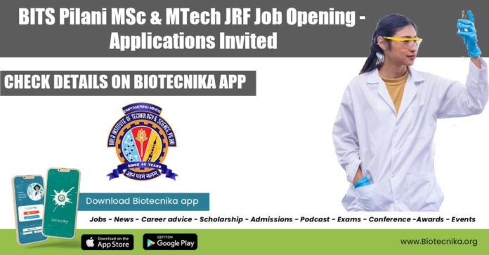 BITS Pilani Vacancy 2022