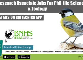 BNHS Research Associate Job
