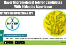 Bayer Microbiologist Job For Candidates With 6 Months Experience Bayer Microbiologist Job
