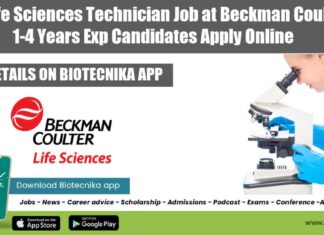 Beckman Coulter Job Opening