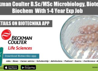 Beckman Coulter Microbiology Job