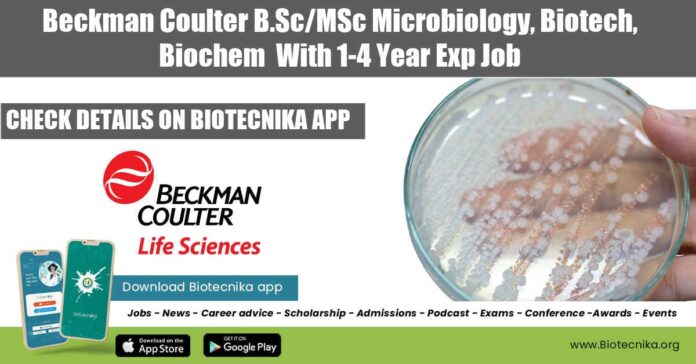 Beckman Coulter Microbiology Job