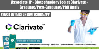 Biotechnology Job at Clarivate