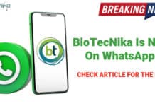 Breaking News! BioTecNika Is Now On WhatsApp Biotecnika WhatsApp Group Link