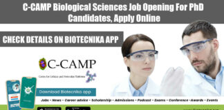 C-CAMP PhD Job Opening