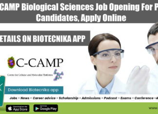 C-CAMP PhD Job Opening