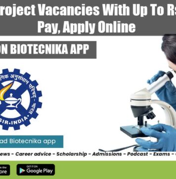 CCMB 2022 Project Vacancies