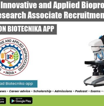 Center of Innovative and Applied Bioprocessing Research Associate Recruitment CIAB Fellowships 2022 For