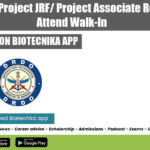 DRDO-DIPAS Project Associate