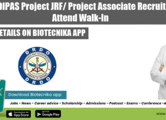 DRDO-DIPAS Project Associate