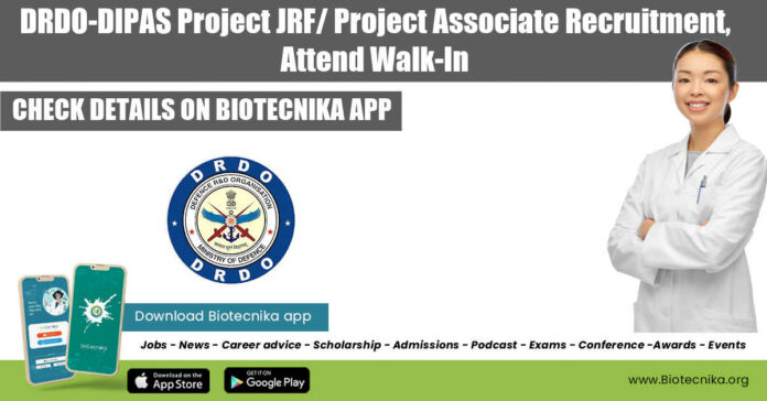 DRDO-DIPAS Project Associate