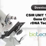 Download CSIR UNIT 13(A) Notes On Gene Cloning, rDNA Technology – Methods in Biology CSIR Unit 13 Notes