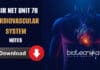 CSIR NET UNIT 7B – Cardiovascular System Notes Available – Download FULL PDF CSIR UNIT 7 Notes