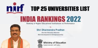 Top Universities As Per NIRF 2022