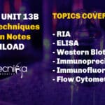 CSIR UNIT 13 Immunotechniques