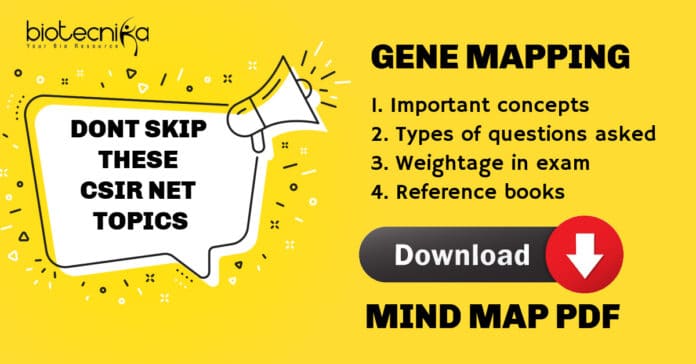 CSIR NET Gene Mapping